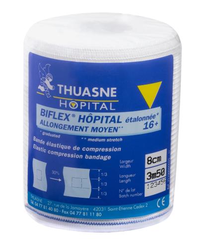 Bande élastique de compression Biflex 16+ Hopital étalonnée