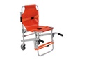 Chaise portoir Evacuation/Transfert, 159 Kgs - 2 roues - Orange