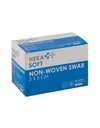 [NK0251] HEKASOFT Compresses non tissée souple - stérile (5 x 5 cm - 4 plis /100 Unités)