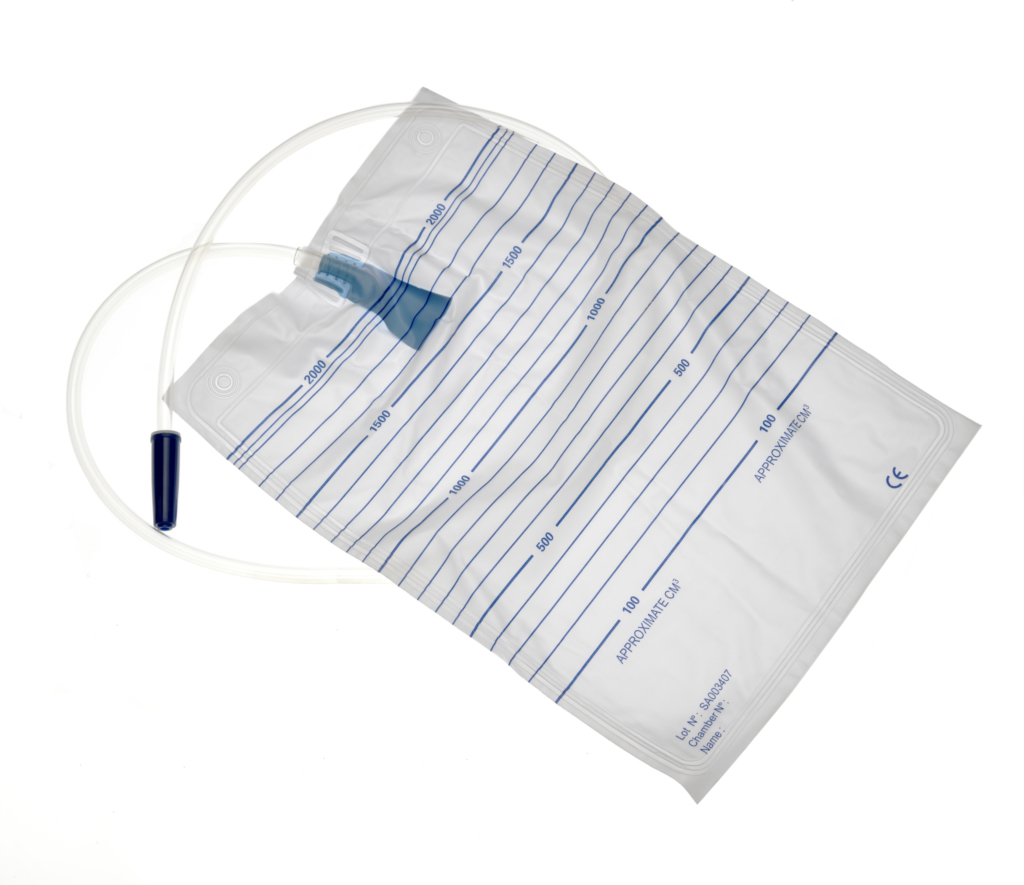 Sac à urine 2L - non stérile - valve anti-retour - sans robinet /1 Unité