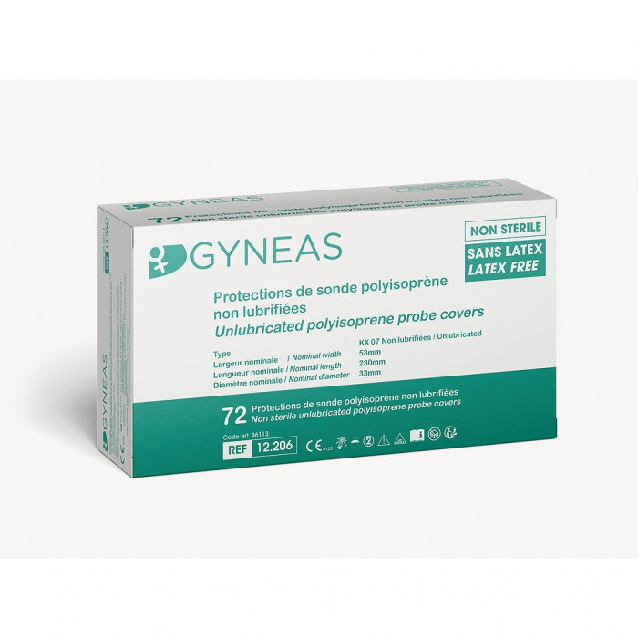 Protection de sonde Gyneas - sans latex - non lubrifiée / 72 Unités