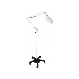 [4535010] Lampe loupe - Pied sur roulettes - Grossissement x 2,5