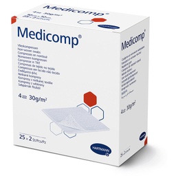 Compresse en non-tissé Medicomp® MDR - Stérile - 4 plis /25x2 Unités